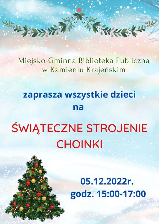 plakat choinka